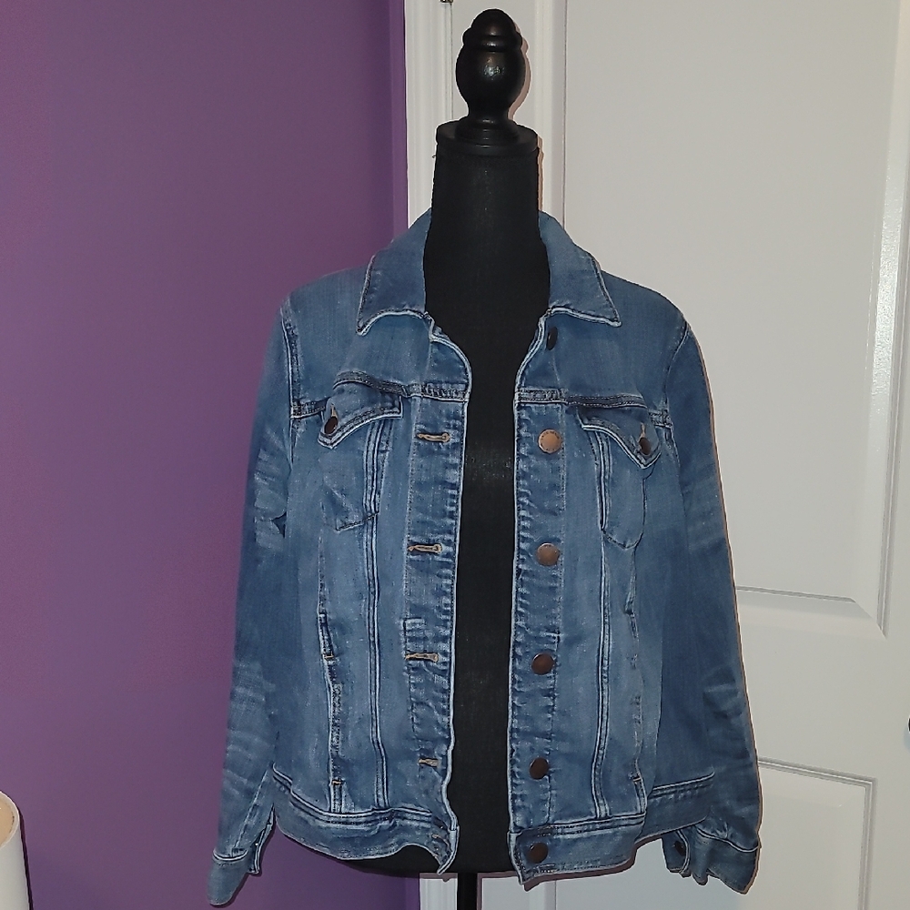Lane Bryant Light Blue Denim Jacket Sz: 18 - Picture 3 of 8